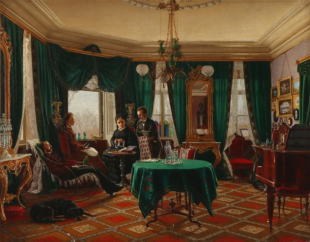 Dagligstue Hos Grosserer Frederik Dithmer I Kobenhavn