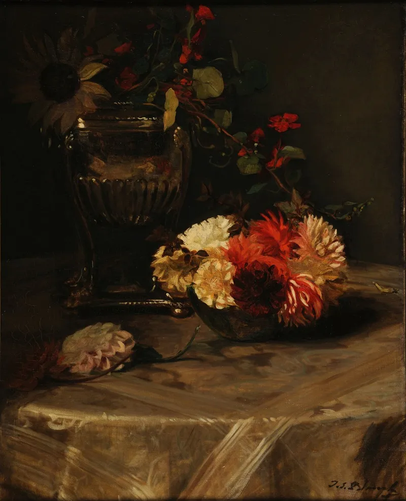 Dahlias Et Capucines A Lurne Dargent 2