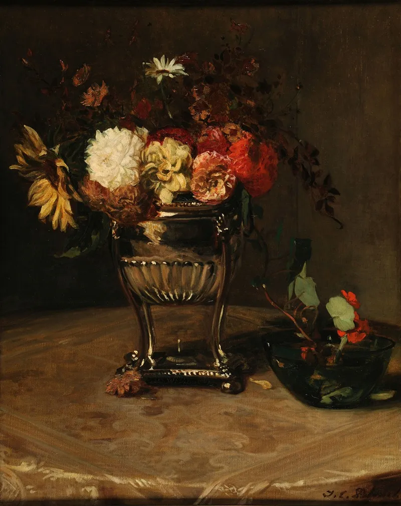 Dahlias Et Capucines A Lurne Dargent