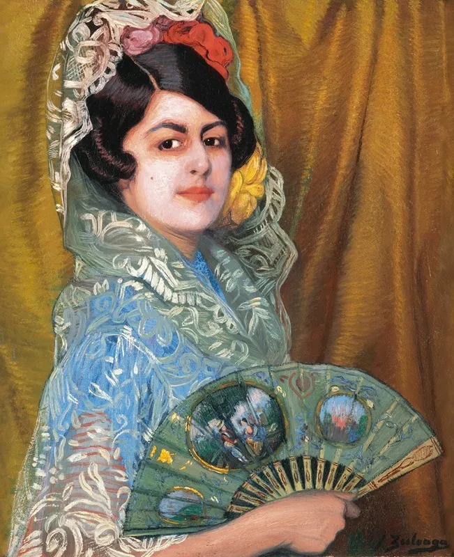 Dama Con Abanico Lady With A Fan