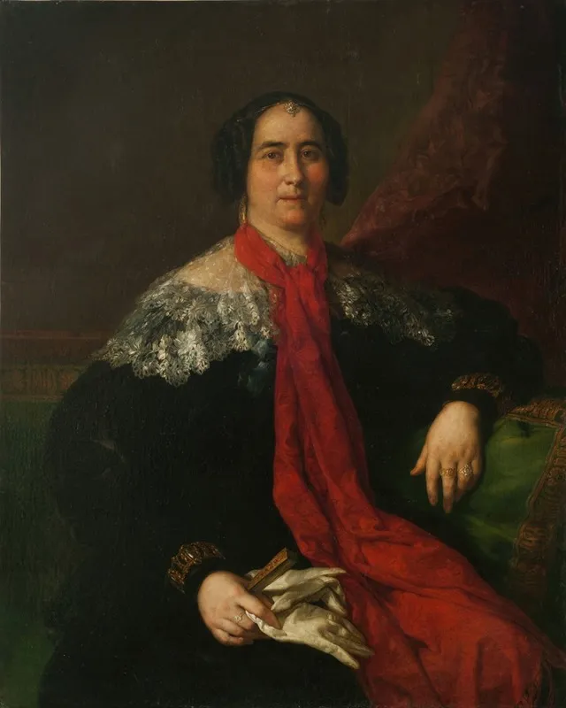 Dama Espanola Retrato De Una Dama Desconocida Wall Art by Vicente López Portaña - High-Resolution Digital Print