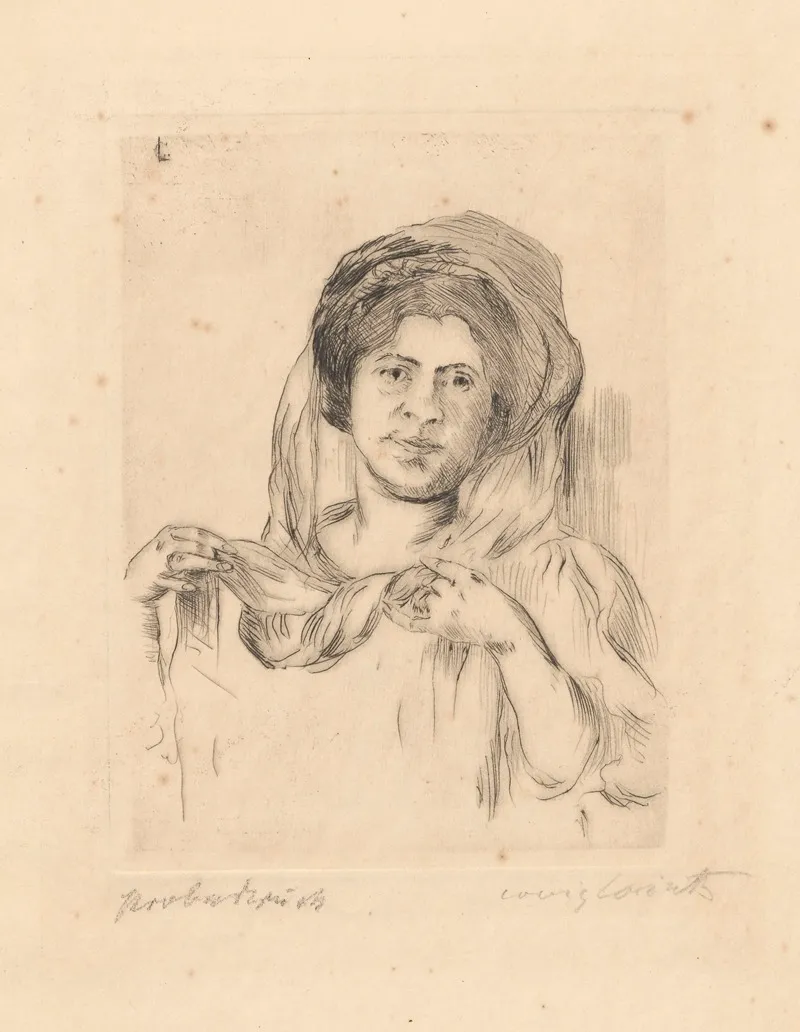 Dame Mit Schleier Charlotte Berend Corinth
