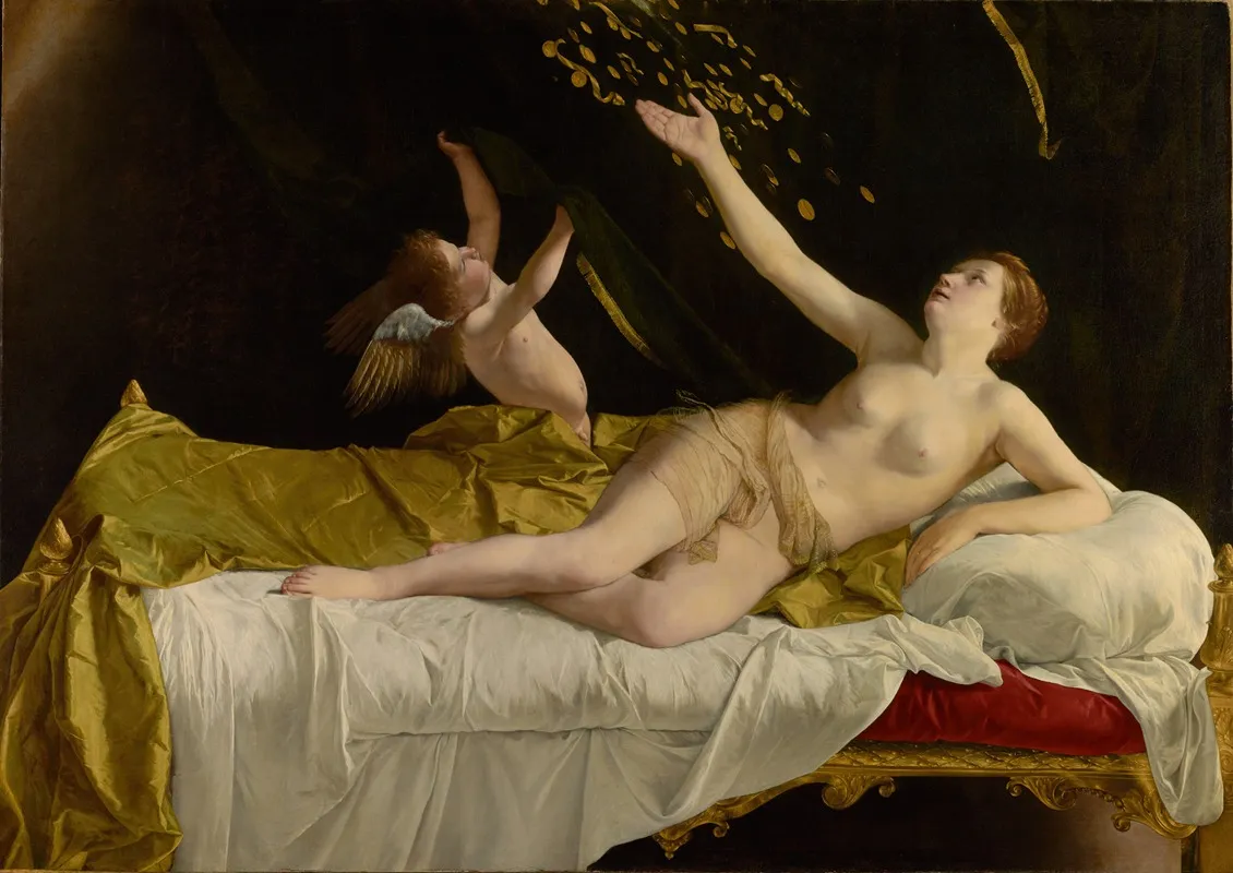Danae And The Shower Of Gold Wall Art by Orazio Gentileschi - High-Resolution Digital Print