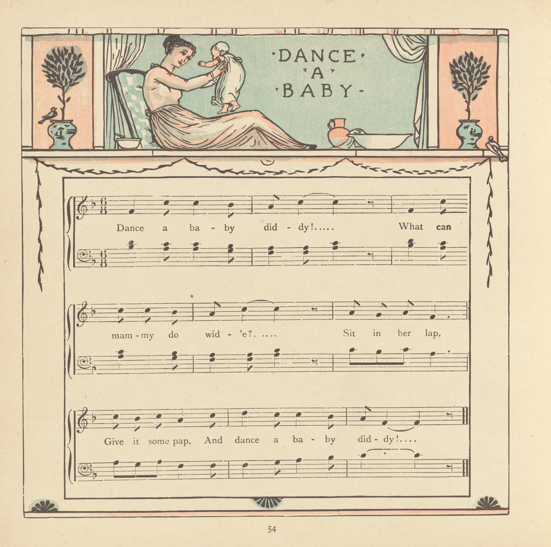 Dance A Baby Wall Art by Walter Crane - High-Resolution Digital Print