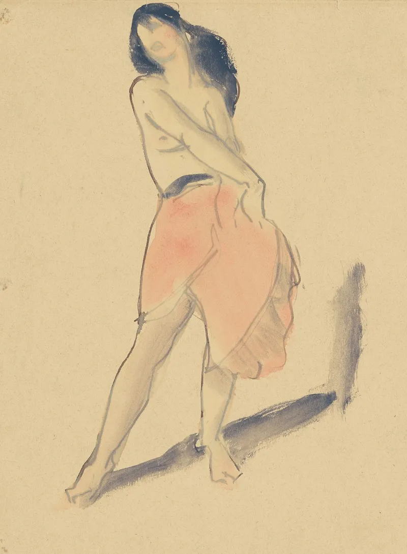 Dancer In A Red Skirt No 2