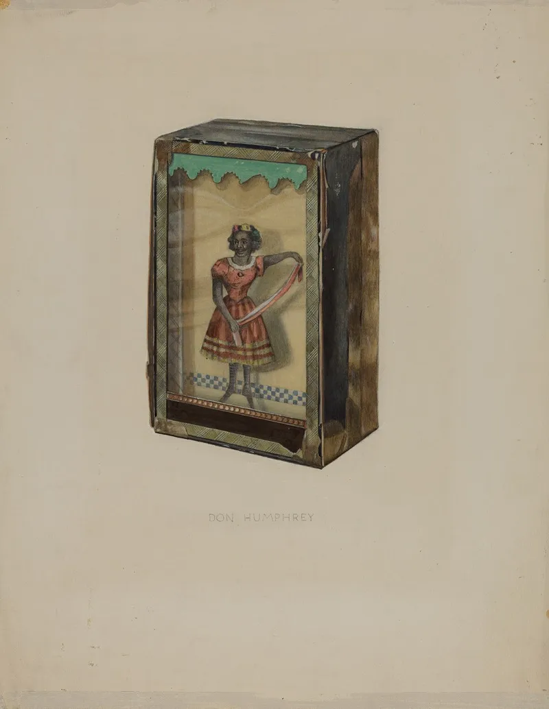 Dancing Doll In A Box Wall Art by Donald Humphrey - High-Resolution Digital Print