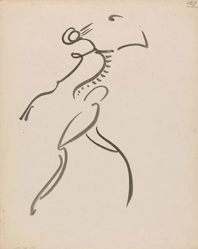 Dancing Figure In Profile
