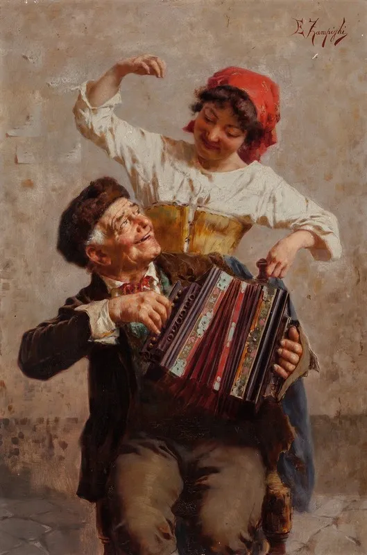 Dancing Serenade Wall Art by Eugenio Zampighi - High-Resolution Digital Print