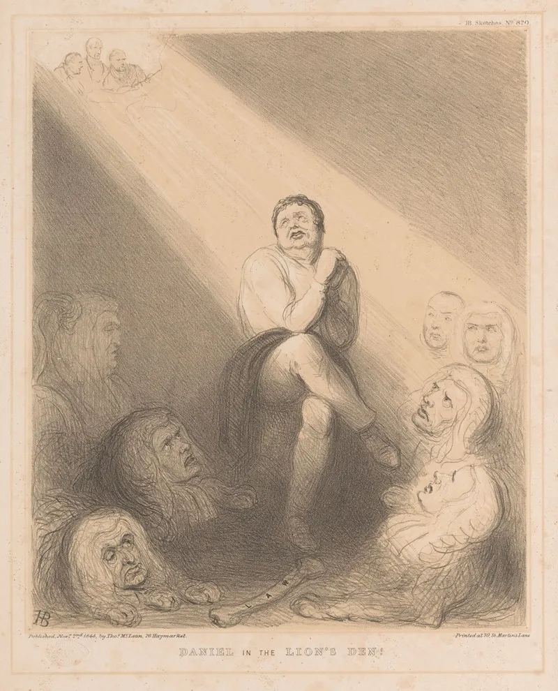 Daniel In The Lions Den 13 Wall Art by John Doyle - High-Resolution Digital Print
