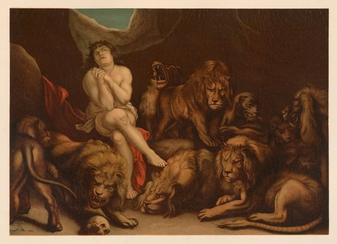 Daniel In The Lions Den 14 Wall Art by Jan Ladislaw Sýkora - High-Resolution Digital Print