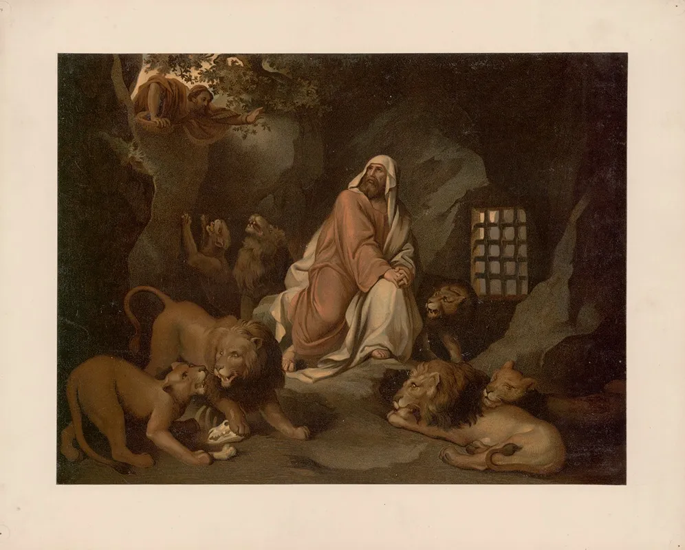 Daniel In The Lions Den 15 Wall Art by Ernst Pessler - High-Resolution Digital Print