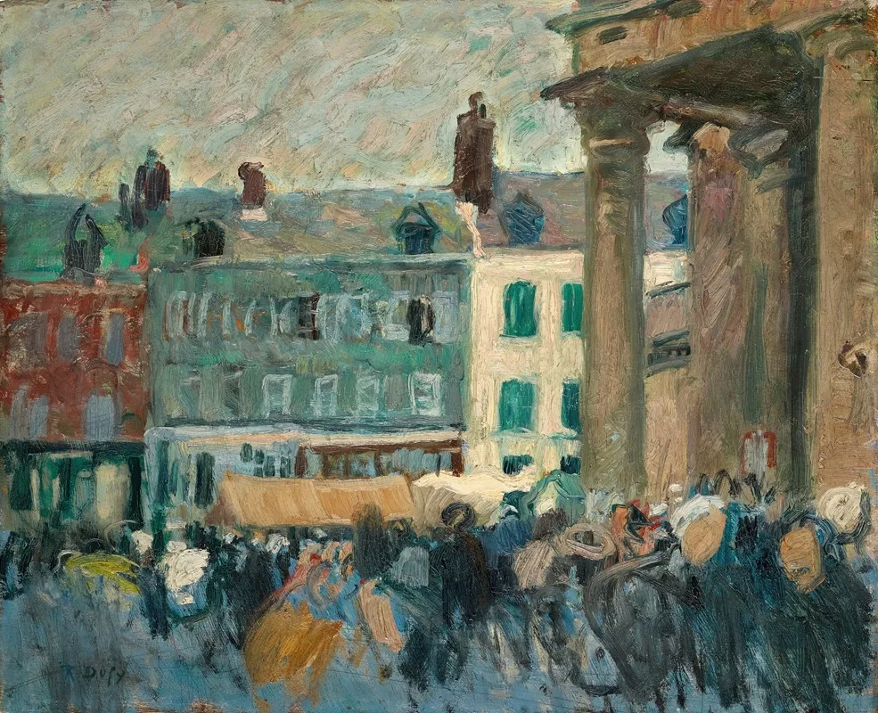 Dans La Rue 2 Wall Art by Raoul Dufy - High-Resolution Digital Print