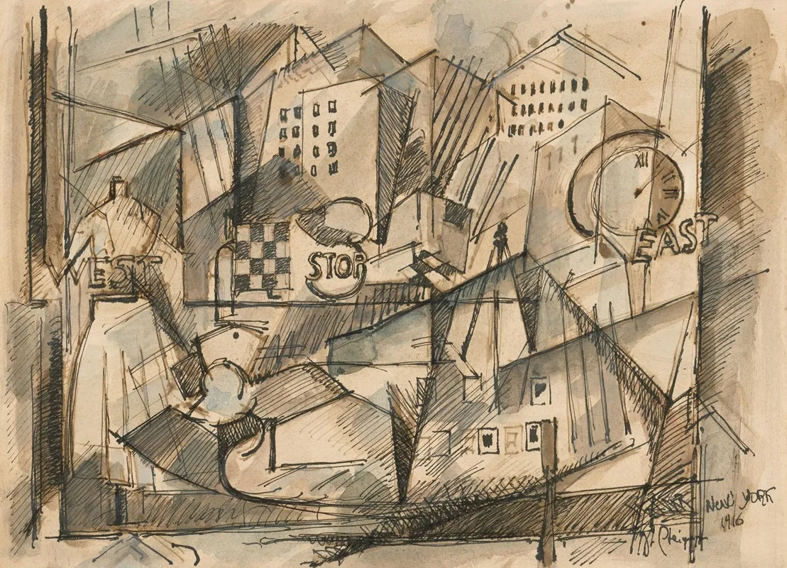 Dans La Vitrine Wall Art by Albert Gleizes - High-Resolution Digital Print
