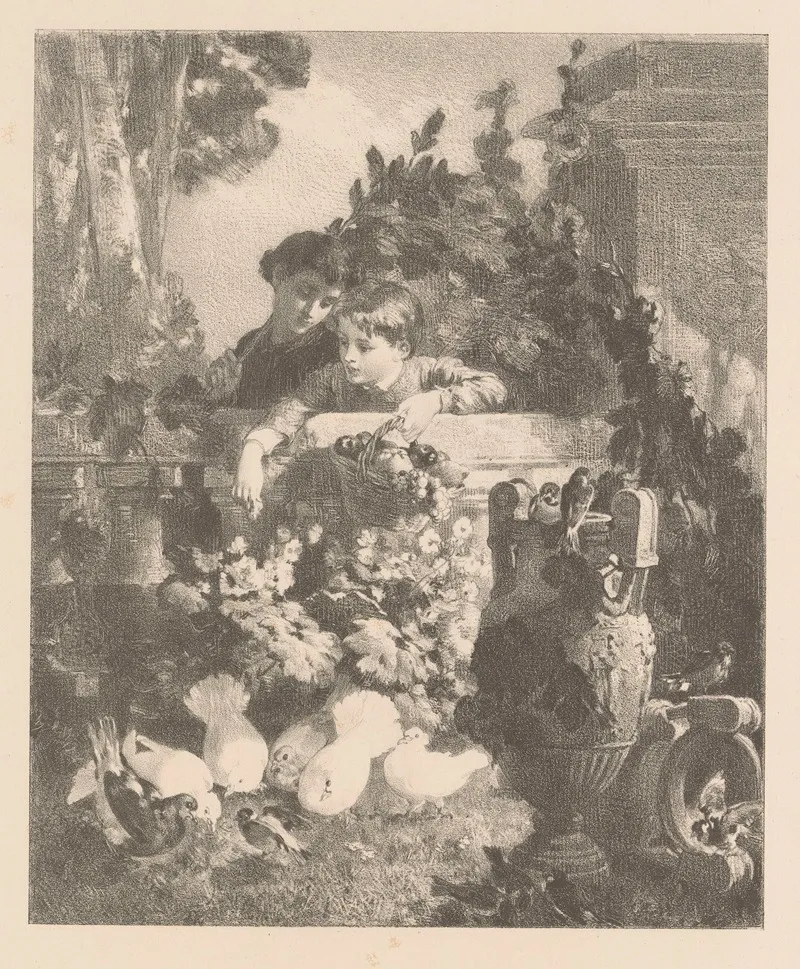 Dans Le Parc 2 Wall Art by Georges Bellenger - High-Resolution Digital Print
