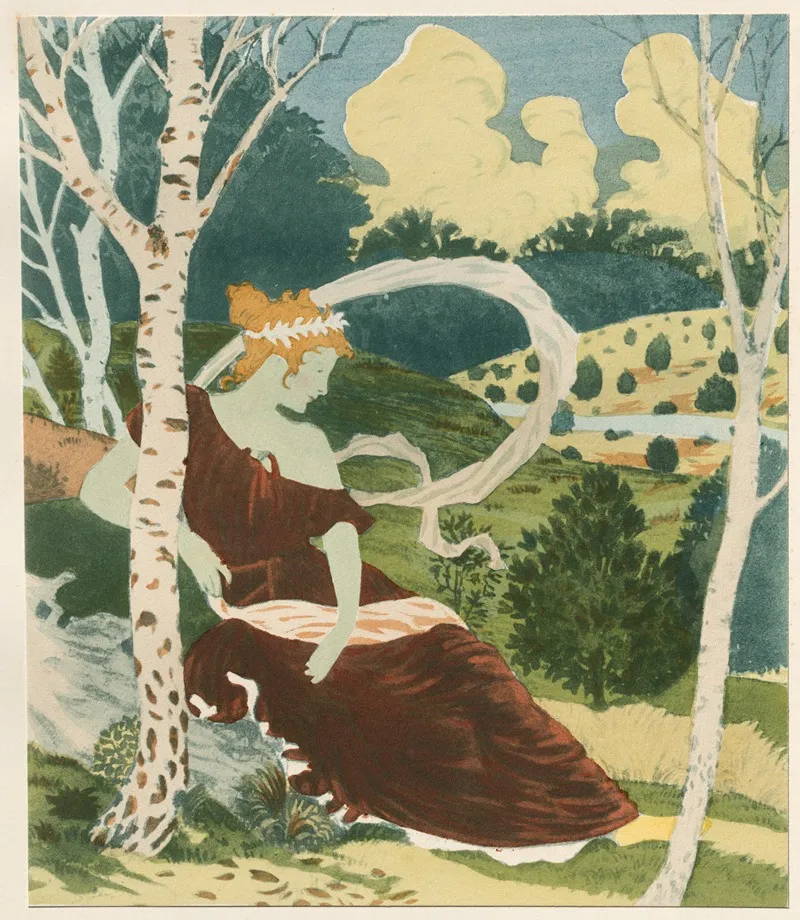 Dans Les Bois 2 Wall Art by Eugène Grasset - High-Resolution Digital Print