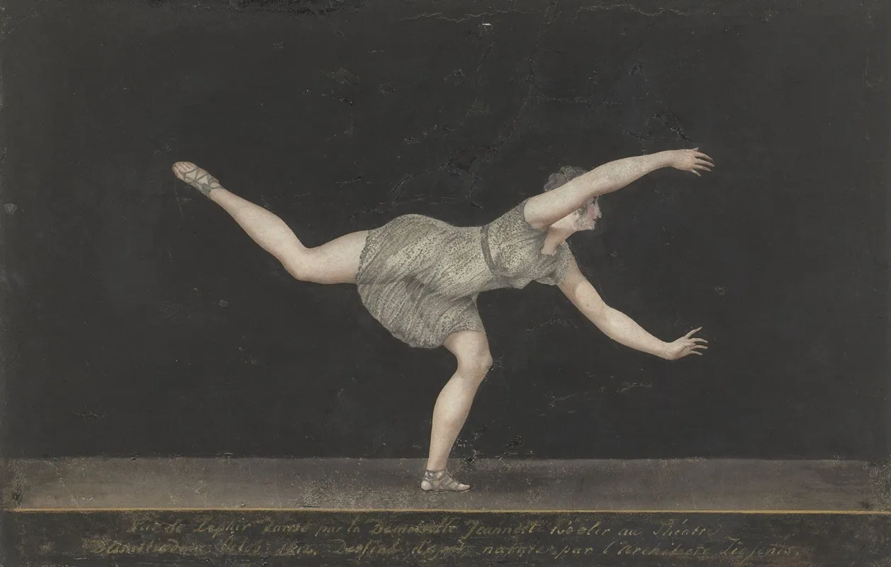 Danseres Annette Kobler De Pas De Zephir Uitvoerende Wall Art by Bartholomeus Ziesenis - High-Resolution Digital Print