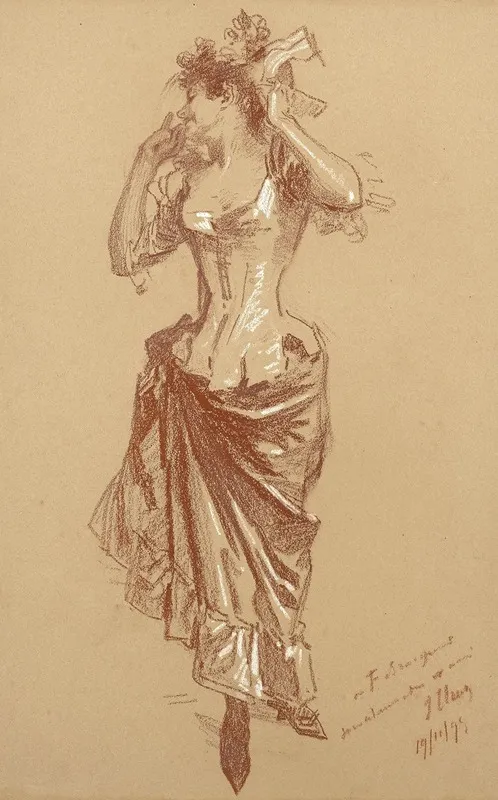 Danseuse Et Jeune Femme En Jupon