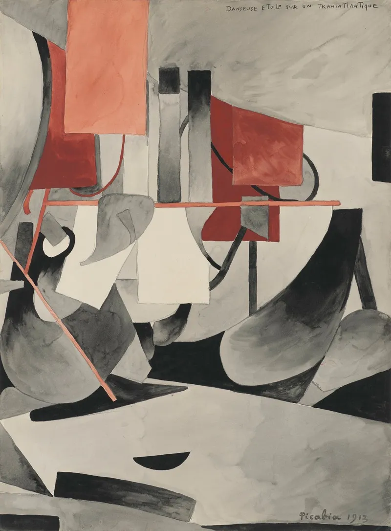 Danseuse Etoile Sur Un Transatlantique Wall Art by Francis Picabia - High-Resolution Digital Print