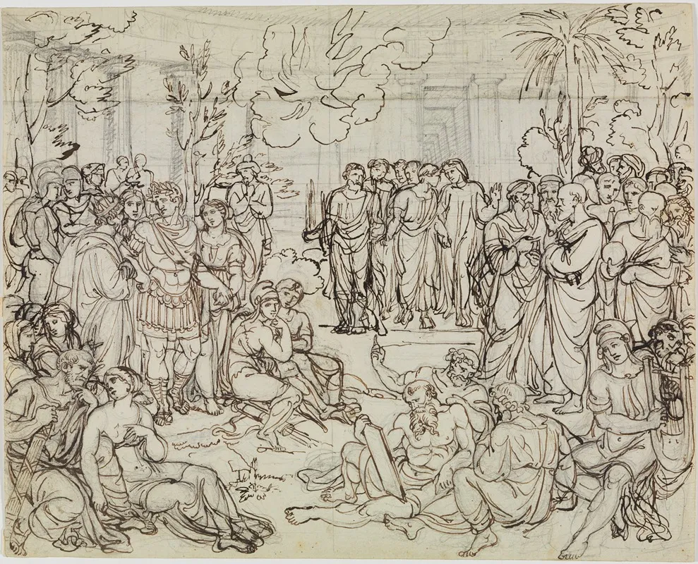 Dante Und Virgil Bei Den Heiden Im Limbus Dante Inferno Canto 4 V 52