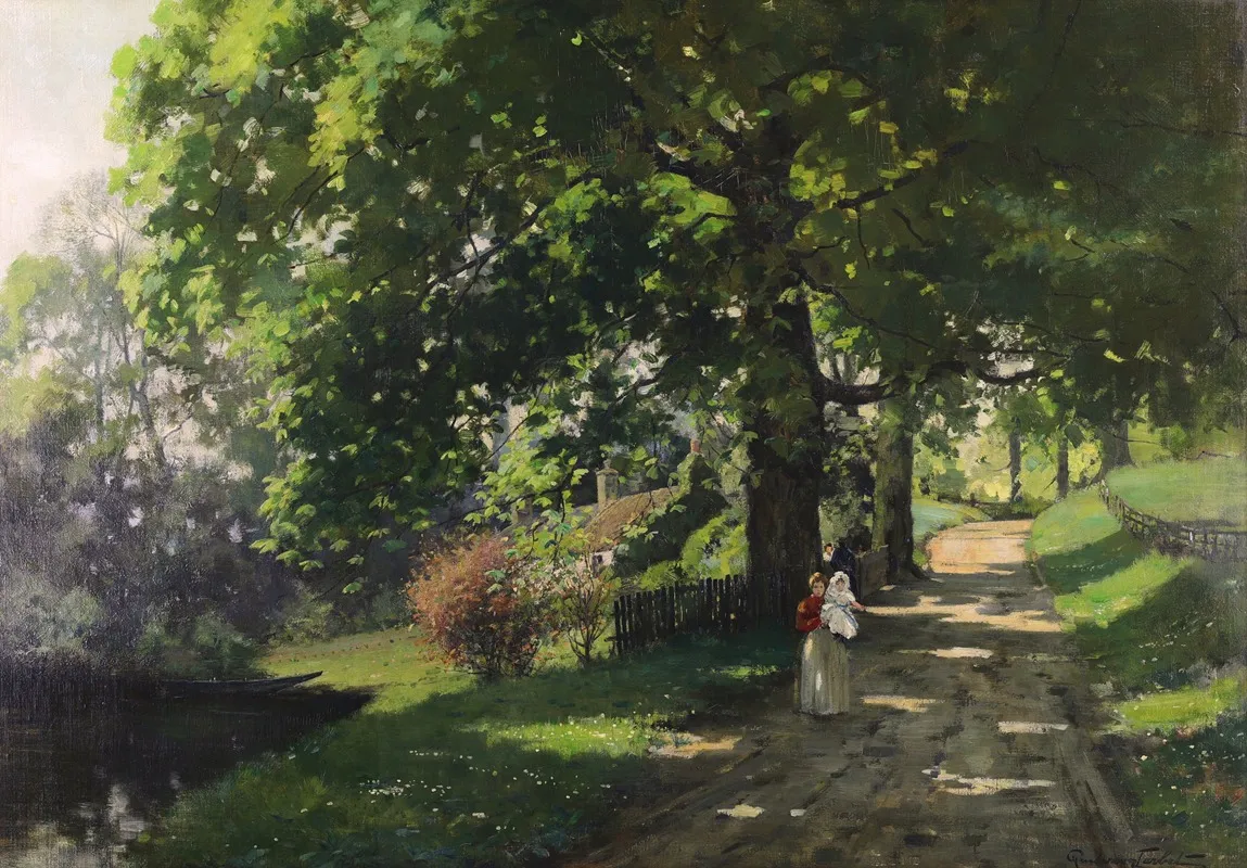 Dappled Light On The Woodland Path