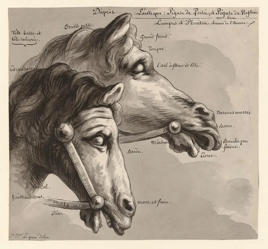 Dapres Lantique Pegase De Persee Et Pegase De Neptune Ou Bien Lampus Et Phaeton Chevaux De Laurore