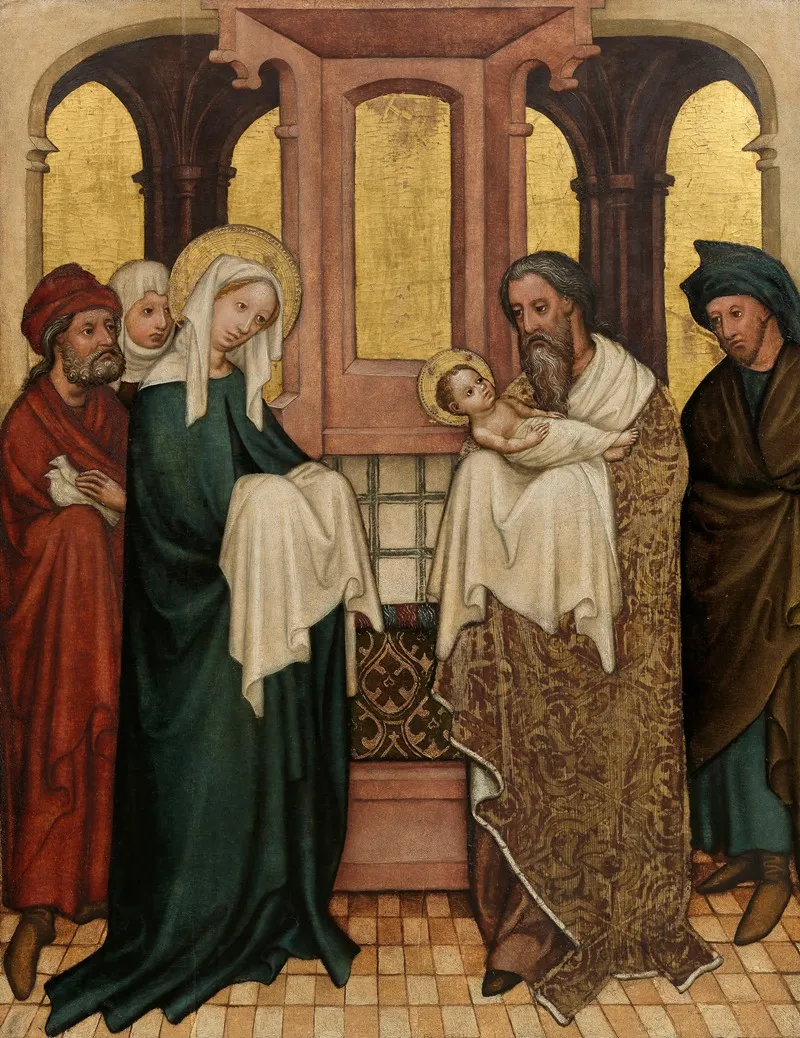 Darbringung Im Tempel Wall Art by Umkreis des Meisters des Andreasaltars - High-Resolution Digital Print
