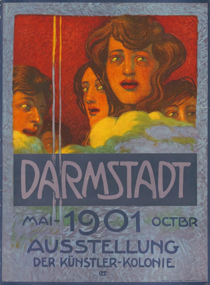Darmstadt 1901 Mai Oktober Ausstellung Der Kunstlerkolonie Wall Art by Hans Christiansen - High-Resolution Digital Print