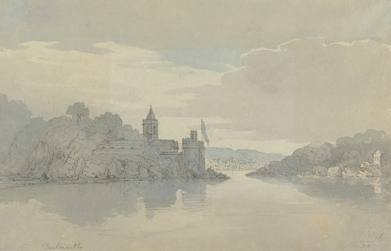 Dartmouth Castle 2 Wall Art by John Baverstock Knight - High-Resolution Digital Print