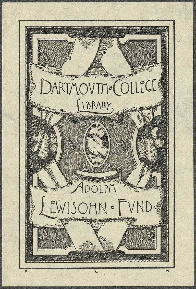 Dartmouth College Library Wall Art by F. G Moore - High-Resolution Digital Print