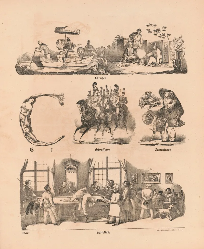 Das Allegrosste Bilder Abc C Wall Art by Theodor Hosemann - High-Resolution Digital Print