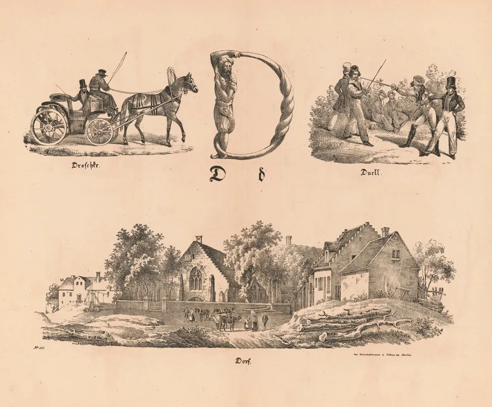 Das Allegrosste Bilder Abc D Wall Art by Theodor Hosemann - High-Resolution Digital Print