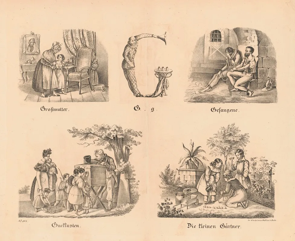 Das Allegrosste Bilder Abc G Wall Art by Theodor Hosemann - High-Resolution Digital Print