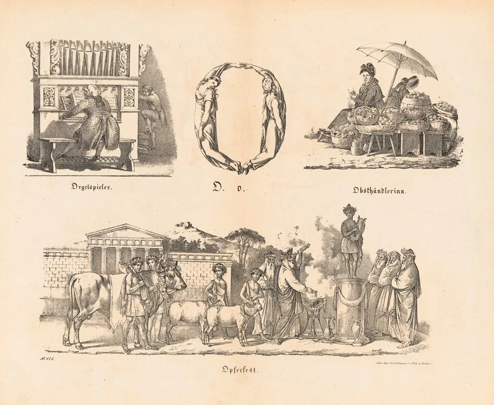 Das Allegrosste Bilder Abc O Wall Art by Theodor Hosemann - High-Resolution Digital Print