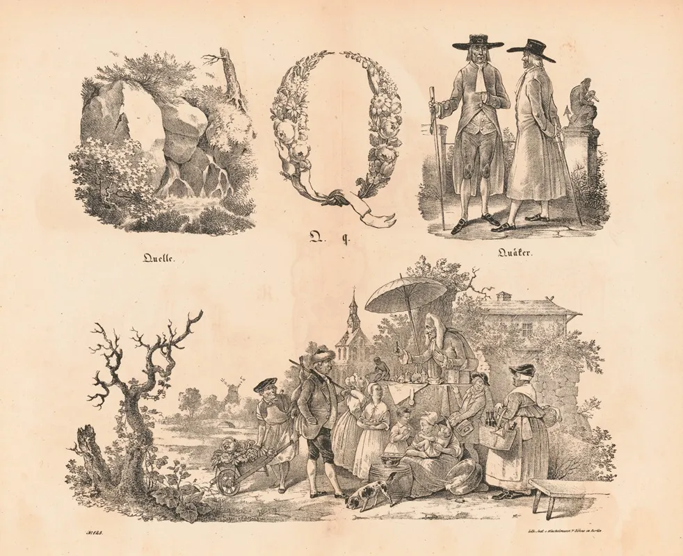 Das Allegrosste Bilder Abc Q Wall Art by Theodor Hosemann - High-Resolution Digital Print