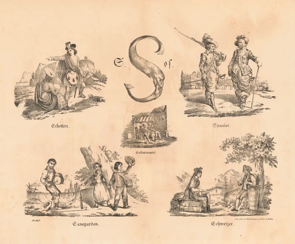 Das Allegrosste Bilder Abc S Wall Art by Theodor Hosemann - High-Resolution Digital Print
