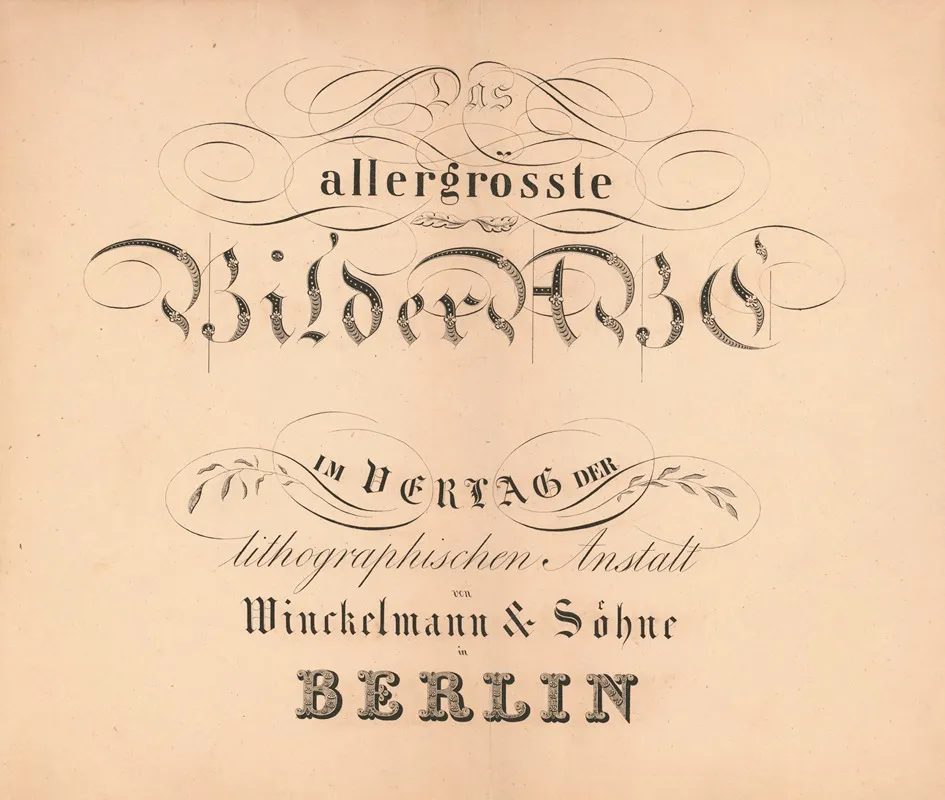Das Allegrosste Bilder Abc Title Page Wall Art by Theodor Hosemann - High-Resolution Digital Print