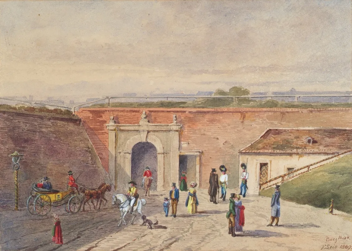 Das Alte Burgtor In Wien Wall Art by F. Seis - High-Resolution Digital Print