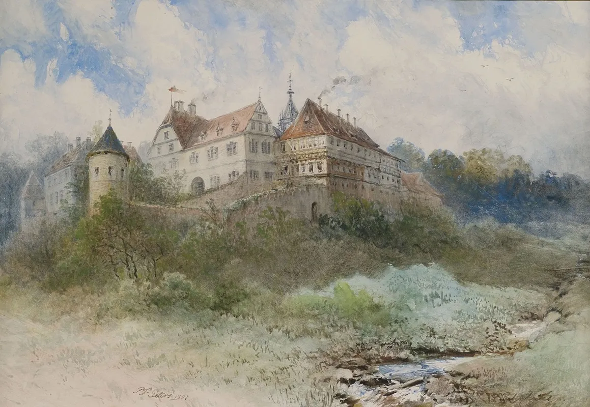 Das Ehemalige Zisterzienserkloster Bebenhausen Bei Tubingen Wall Art by Pieter Francis Peters   - High-Resolution Digital Print
