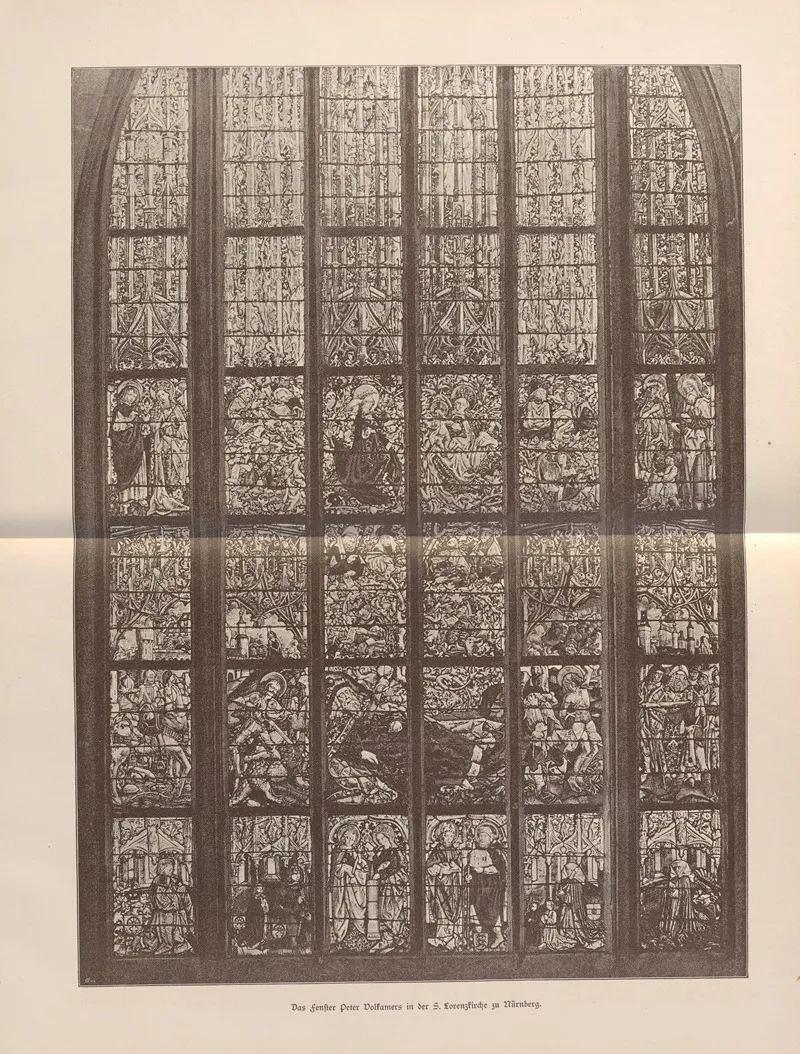 Das Fenster Peter Volkamers In Der St Lorenzkirche Zu Nurnberg Wall Art by Jakob von Falke - High-Resolution Digital Print