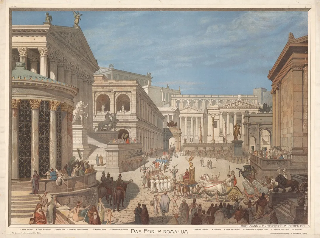Das Forum Romanum 2 Wall Art by J. Bühlmann - High-Resolution Digital Print