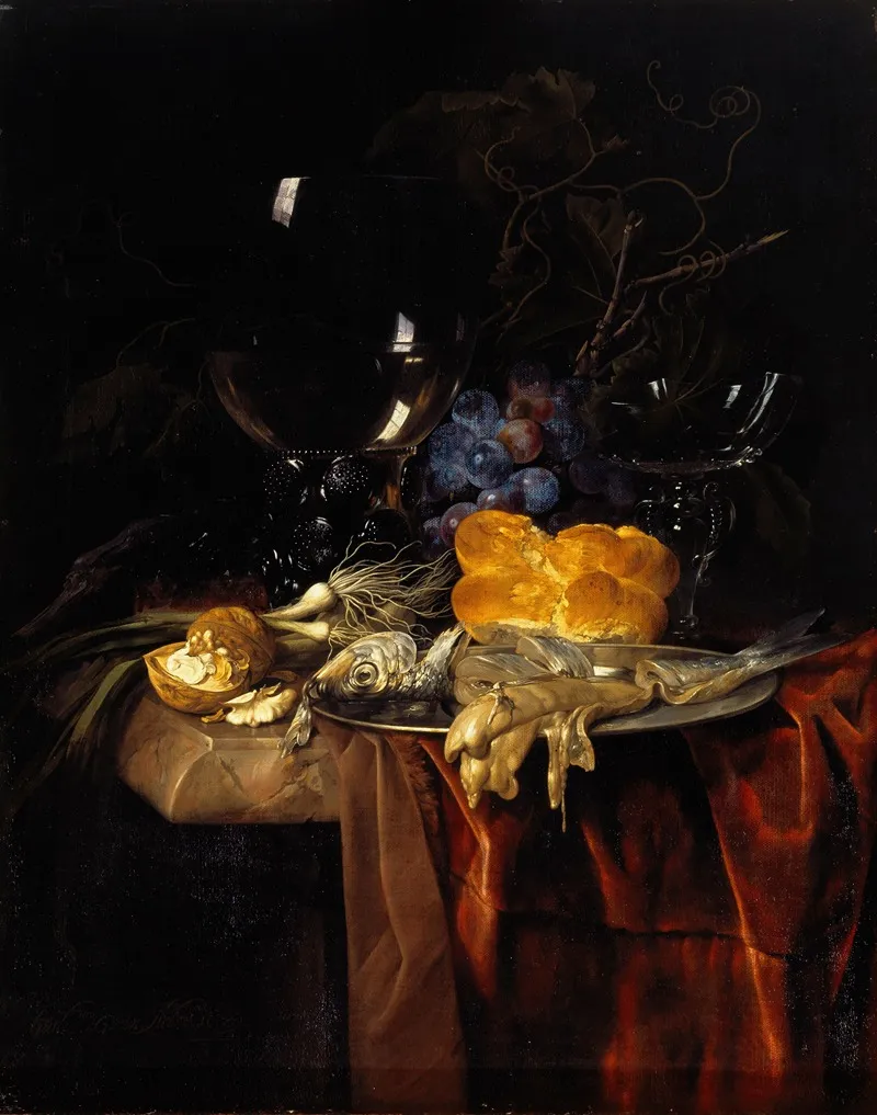 Das Fruhstuck Wall Art by Willem van Aelst - High-Resolution Digital Print
