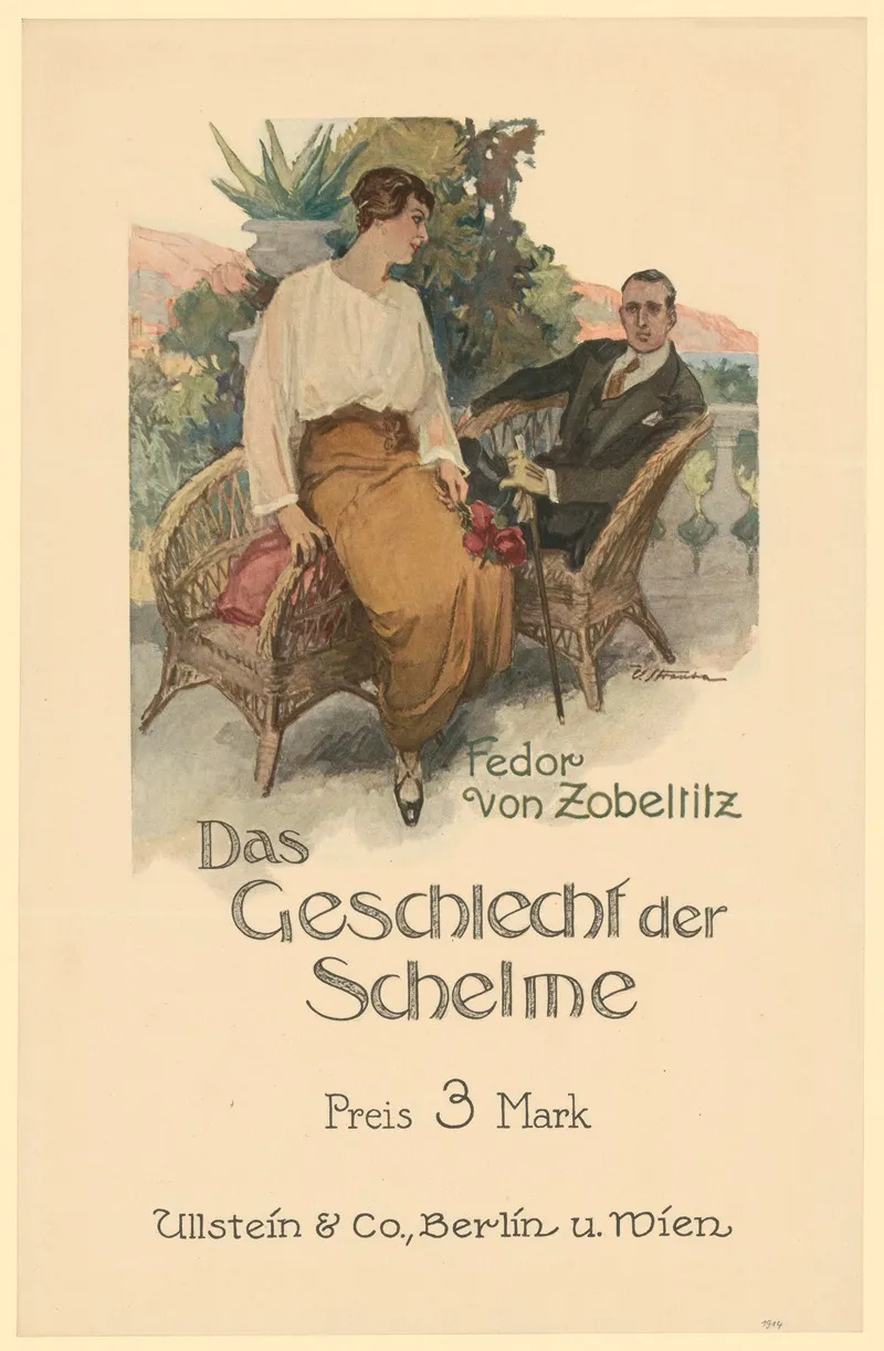 Das Geschlecht Der Schelme Ullstein Co Fedor Von Zobeltitz Wall Art by Victor Strzoda - High-Resolution Digital Print