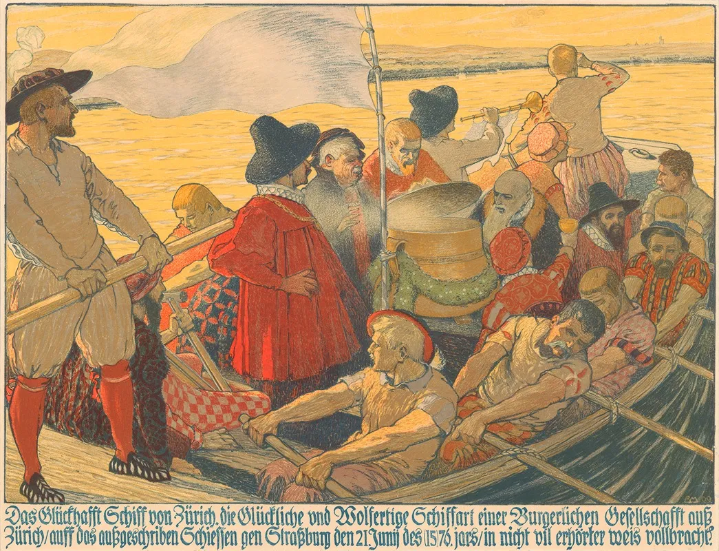Das Gluckhafft Schiff Von Zurich Wall Art by Burkhard Mangold - High-Resolution Digital Print