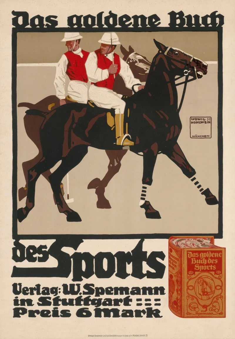 Das Goldene Buch Des Sports Wall Art by Ludwig Hohlwein - High-Resolution Digital Print