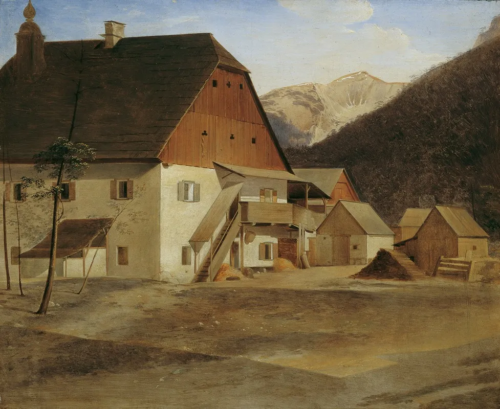 Das Grose Hammerhaus In Hirschwang An Der Rax Wall Art by Erasmus Von Engert - High-Resolution Digital Print