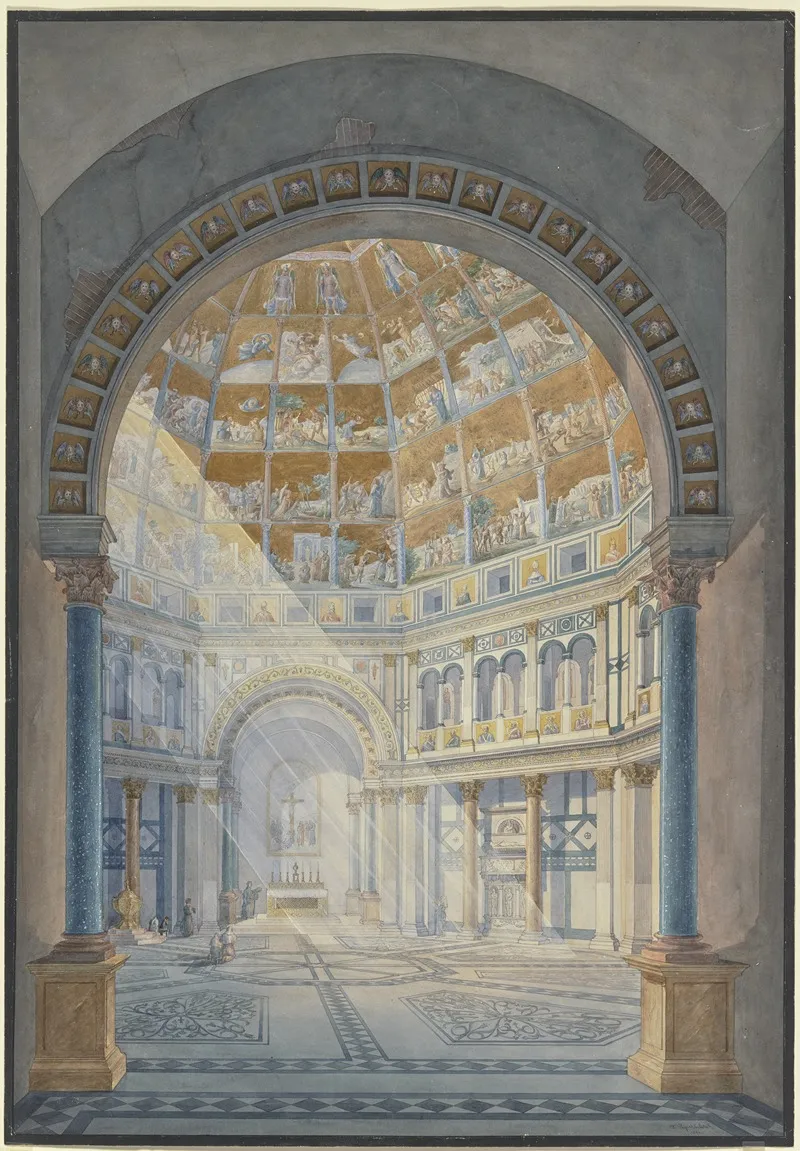 Das Innere Des Baptisteriums S Giovanni In Florenz
