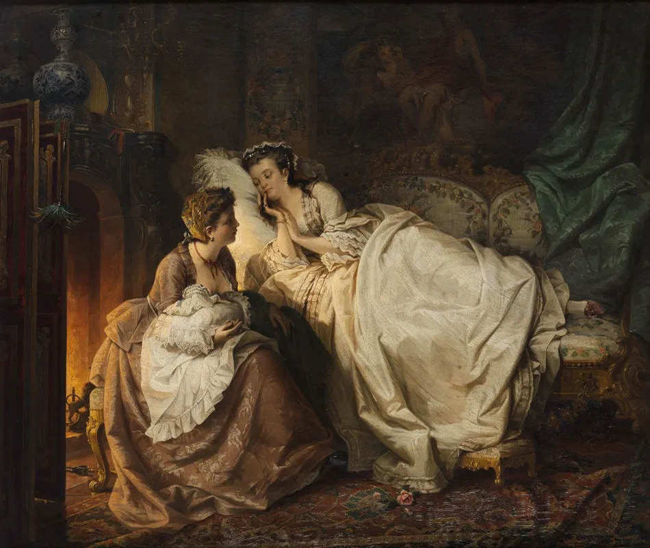 Das Junge Muttergluck Wall Art by Carl Herpfer - High-Resolution Digital Print
