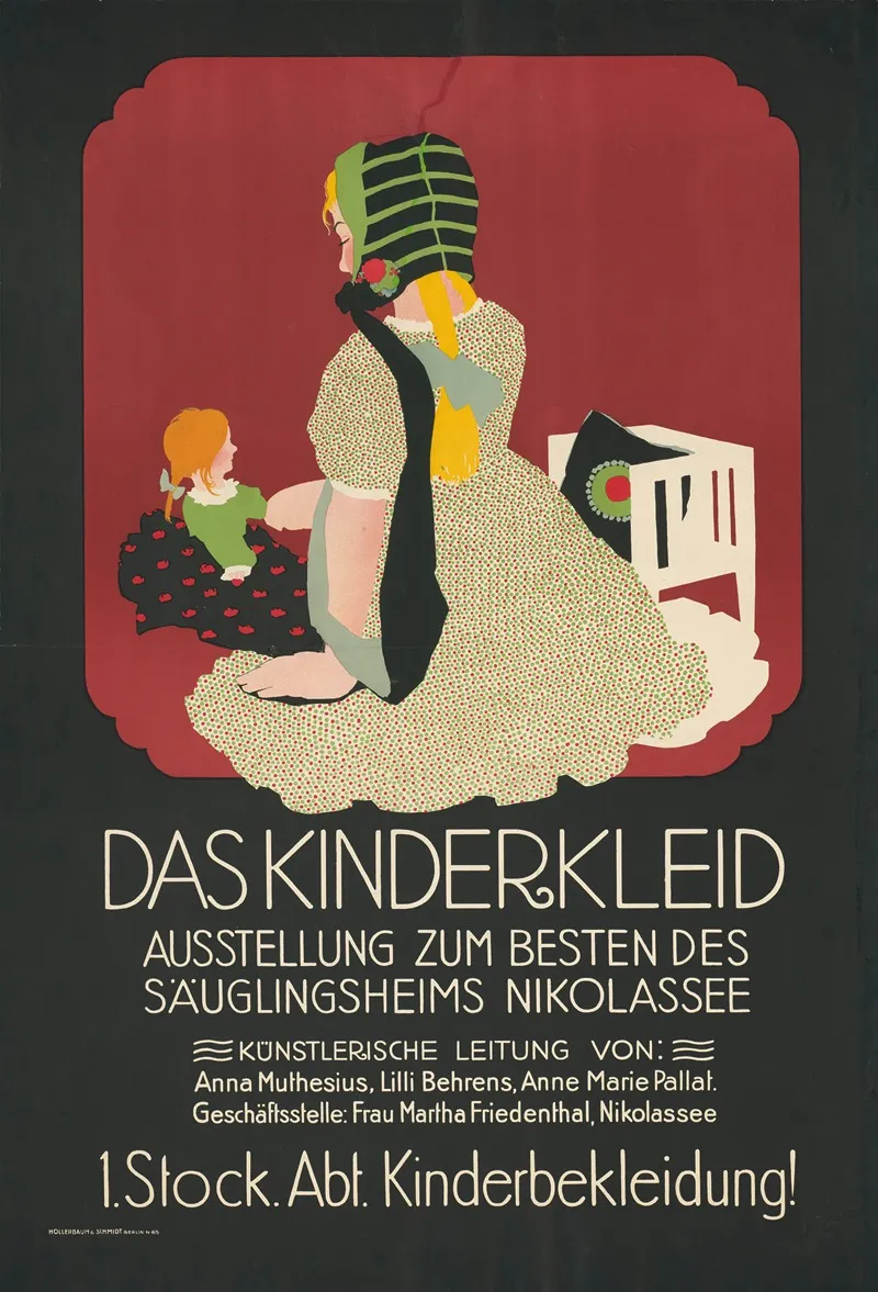 Das Kinderkleid Ausstellung Zum Besten Des Sauglingsheims Nikolassee Wall Art by Hollerbaum & Schmidt - High-Resolution Digital Print