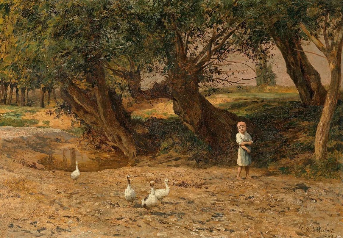 Das Kleine Ganseliesel Unter Weiden