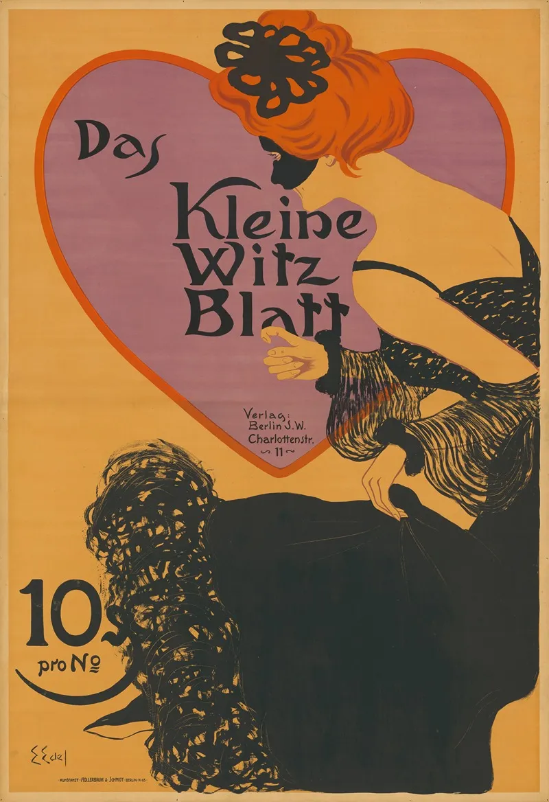 Das Kleine Witzblatt 2 Wall Art by Edmund Edel - High-Resolution Digital Print